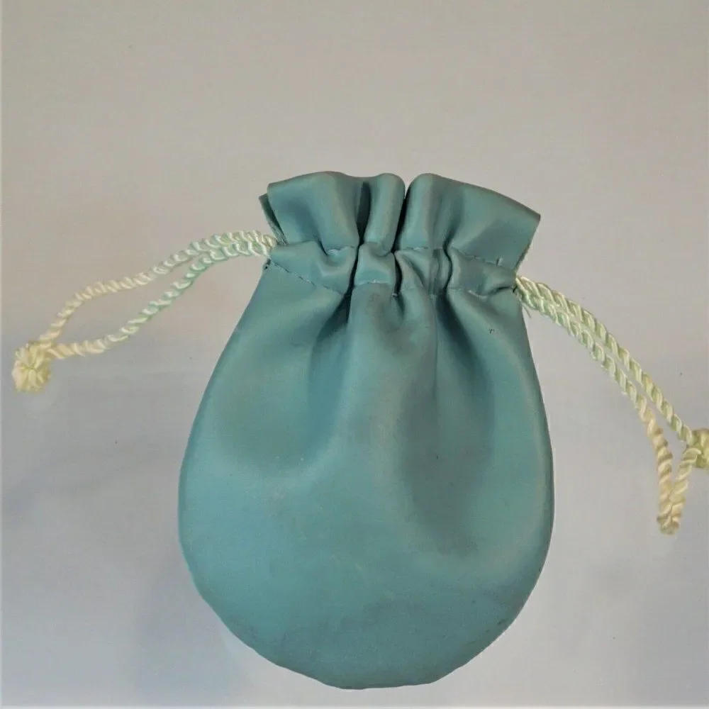 Ross Simons Drawstring Jewelry  Pouch Blue Vinyl